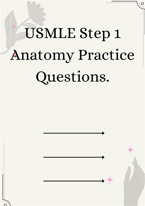 Solution Usmle Step Anatomy Practice Questions Studypool