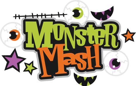 Monster Mash Svg Scrapbook Title Monster Svg Cut File Halloween Svg