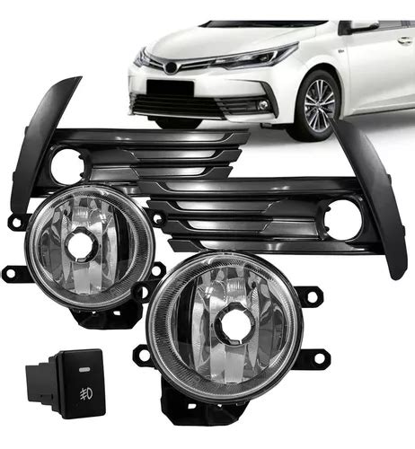 Kit Farol Milha Corolla 2017 2018 2019 Moldura