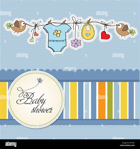 baby boy shower card Stock Photo - Alamy