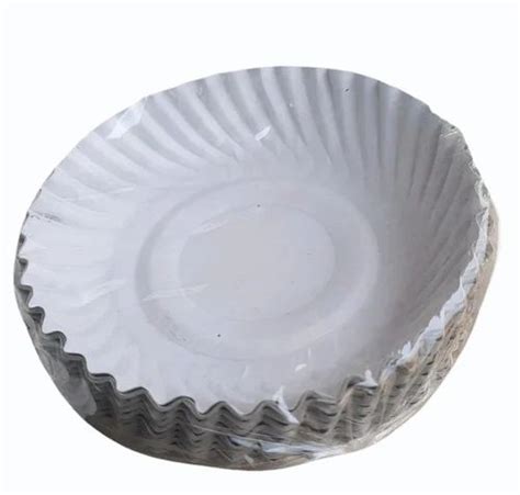 White Round Paper Plate At Rs 18 Pack Plain Paper Plate In Madurai