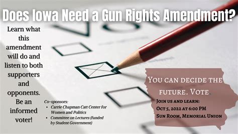 Does Iowa Need A Gun Rights Amendment Lecture Series Iowa State