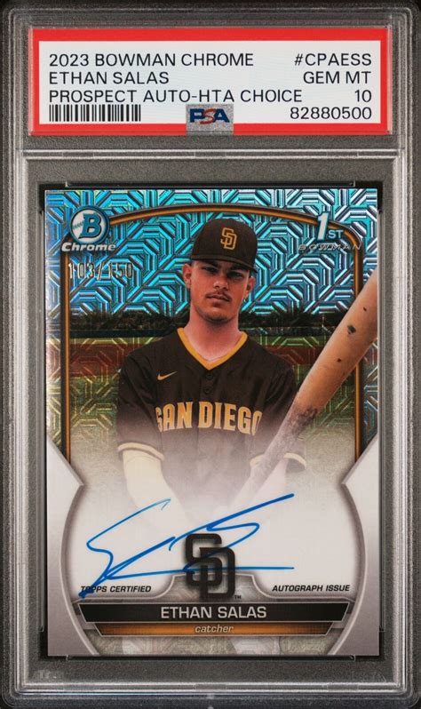 Psa Ethan Salas Auto St Bowman Chrome Hta Choice Refractor