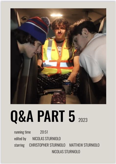 Polaroid Poster Of The Sturniolo Triplets Car Video Q A Part 5 Poster