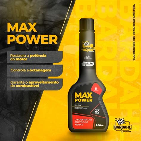 Aditivo Combustível Original Bardahl Max Power Booster Combustivel