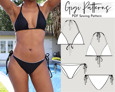 Free Pdf Sewing Patterns Diy Triangle Bikini Top Diy Hot Sex Picture