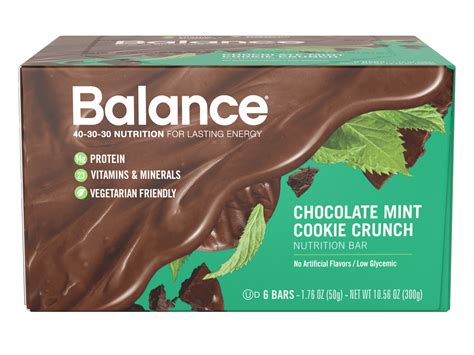 Balance® Bar Chocolate Mint Cookie Crunch 176 Ounce Bars 6 Count