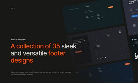 Footers A Collection Of Sleek And Versatile Footer Designs Figma