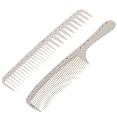 Lalafina Parting Comb Hair Comb Counting Cutting Comb 2pcs Hair Cutting Combs With