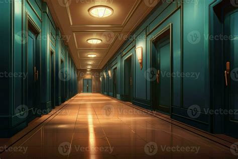 Corridor anime visual novel game. Generate Ai 27736746 Stock Photo at ...