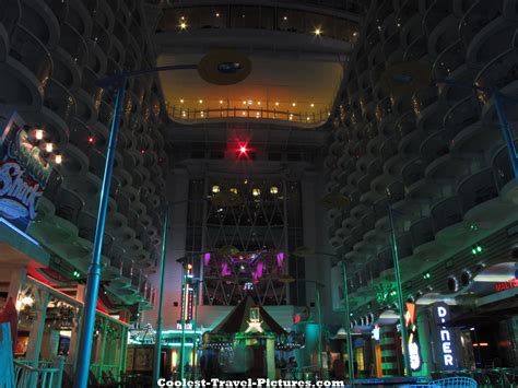 Oasis of the Seas Boardwalk views, day and night!