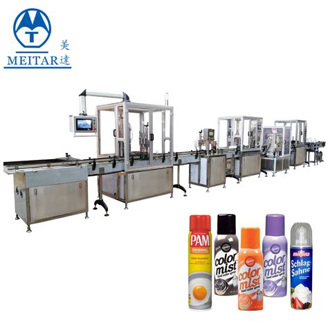 Meida Factory Full Automatic Bag On Valve BOV Aerosol Filling Machine