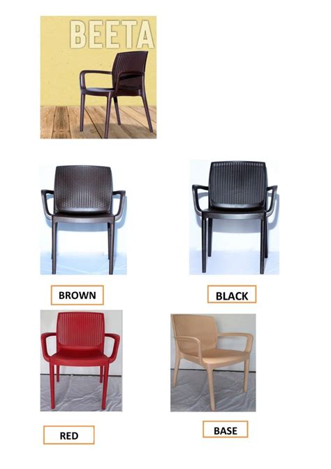 Polypropylene Mix Cafeteria Chairs Seating Capacity 125kgs Size