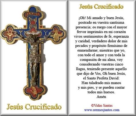 Rincón De La Oración Estampas Oraciones De Jesús Crucificado Oracion A Jesus Oraciones