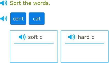 Ixl Sort Soft And Hard G Words And Soft And Hard C Words