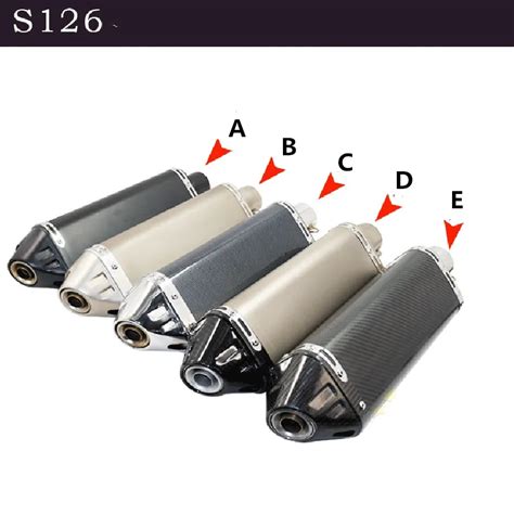 Universal Motorcycle Exhaust Motorbike Scooter Muffler Silencer