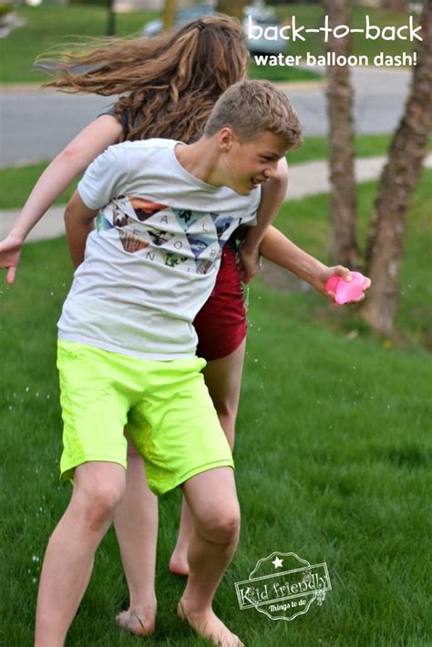 Back To Back Water Balloon Dash A Fun Summer Water Balloon Game To Play