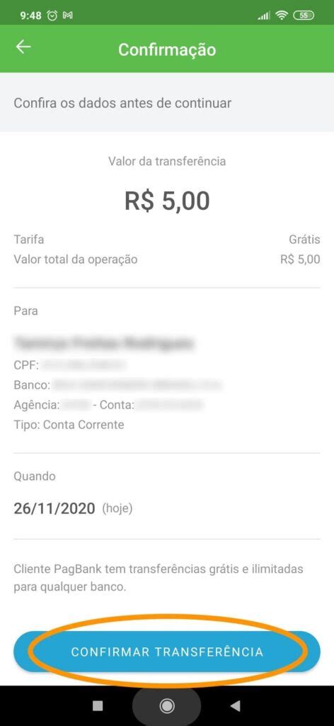 Como Fazer Transfer Ncias Usando A Sua Conta Pagbank