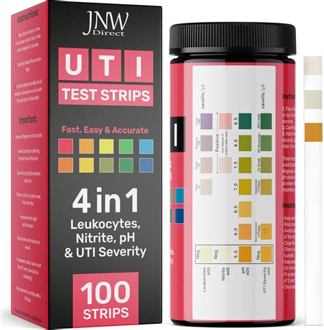 4 In 1 Uti Test Strips 100ct Urine Test Strips Quick And Easy Accurate Home Uti