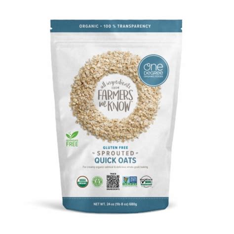 One Degree Organic Foods Sprouted Quick Cook Oats Oz Qfc