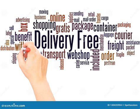 Delivery Free Word Cloud Hand Writing Concept Stock Photo Image Of