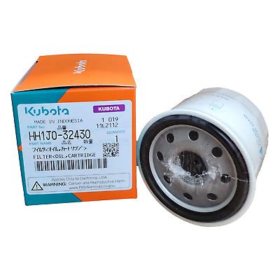 Genuine Oem Kubota Hh J Replaces Hh Oil Filter Ebay