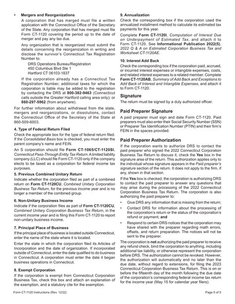 Download Instructions For Form Ct 1120 Corporation Business Tax Return Pdf 2022 Templateroller