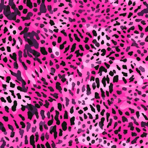 Premium Photo A Close Up Of A Pink And Black Leopard Print Fabric