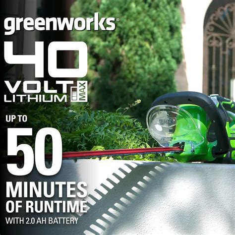 Greenworks 40v 24 Inch Cordless Hedge Trimmer With 20ah Battery And Charger China Greenworks