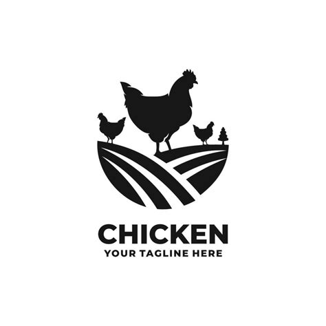 Chicken Farm Logo Vector Vector Art At Vecteezy