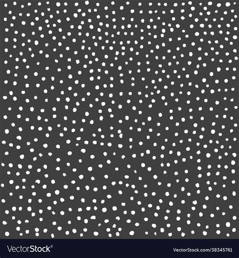 Black and white polka background hand drawn dot Vector Image