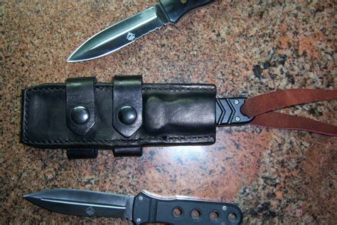 Buy Hand Crafted Horizontal Belt Carry Tactical Sheath And Knife, made ...