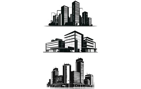 Buildings Silhouette Buildings Vector Silhouette 36223794 Vector Art At Vecteezy