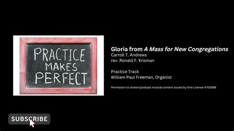 Gloria From A Mass For New Congregations Youtube