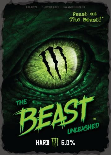 Monster The Beast™ Unleashed Mean Green™ Flavored Hard Beverage Single