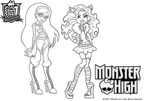 154 Dessins De Coloriage Monster High à Imprimer Sur Page 7