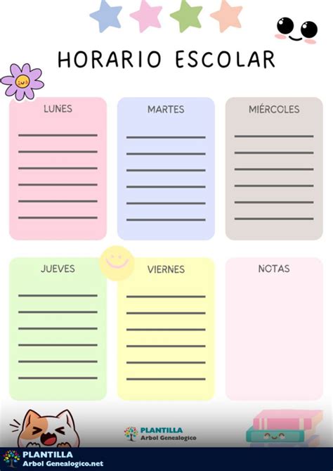 Horario Plantillas Horarios Horarios Para Imprimir Fuentes De