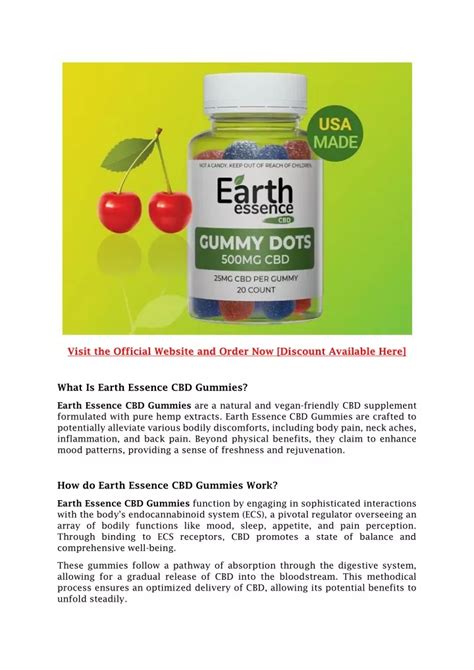 Ppt Earth Essence Cbd Gummies Pdf Powerpoint Presentation Free Download Id13051505