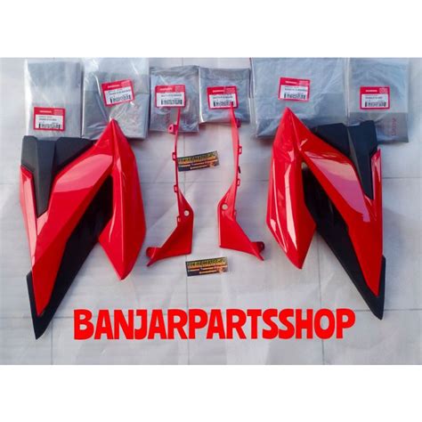 Jual SHROUD CB150R LED V3 MERAH SAYAP TANGKI LUAR CB150R LED V3 COVER