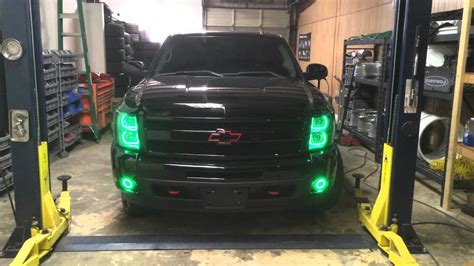 Led Halo Headlights Chevy Silverado