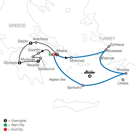 Greek Escape Plus Night Iconic Cruise By Globus Tours With