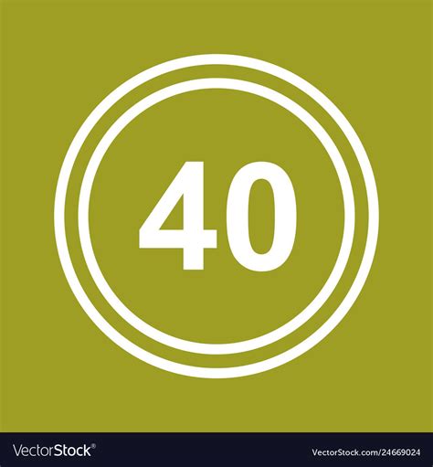 Speed Limit Icon Royalty Free Vector Image Vectorstock