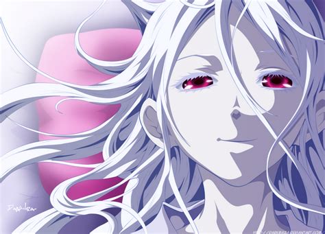 Anime Girls Shiro Deadman Wonderland White Hair Red Eyes Deadman