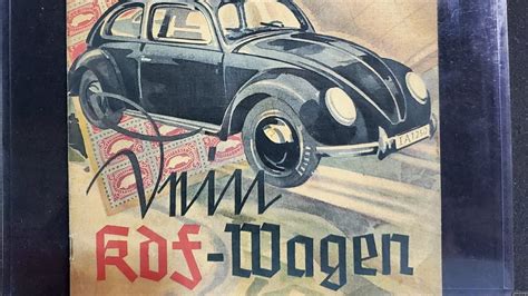 Adolf Hitlers First VW Beetle Brochure From 1938 Nazi Germany KDF Wagen