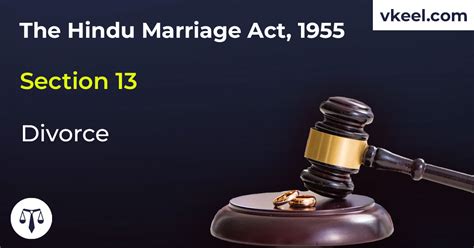 Section 13 Hindu Marriage Act 1955 Divorce Vkeel Legal Blog