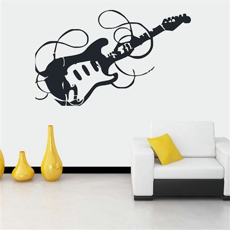 Sticker Guitare Rock Stickersmaniafr