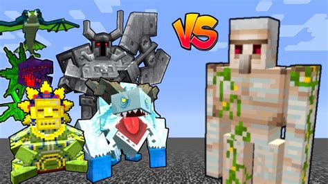 IRON GOLEM Vs Mowzie S Mobs In Minecraft YouTube