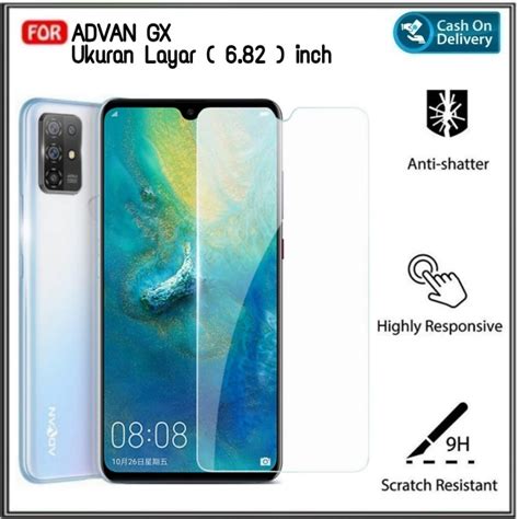 Jual Tempered Glass ADVAN GX Screen Guard Protector Anti Gores Kaca