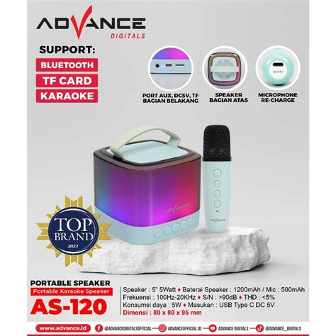 Jual Speaker Advance Portable Advance As Mic Wireless Karaoke