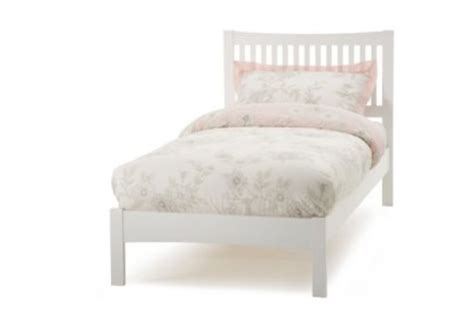 Serene Amelia 3ft Single White Wooden Bed Frame By Serene Furnishings